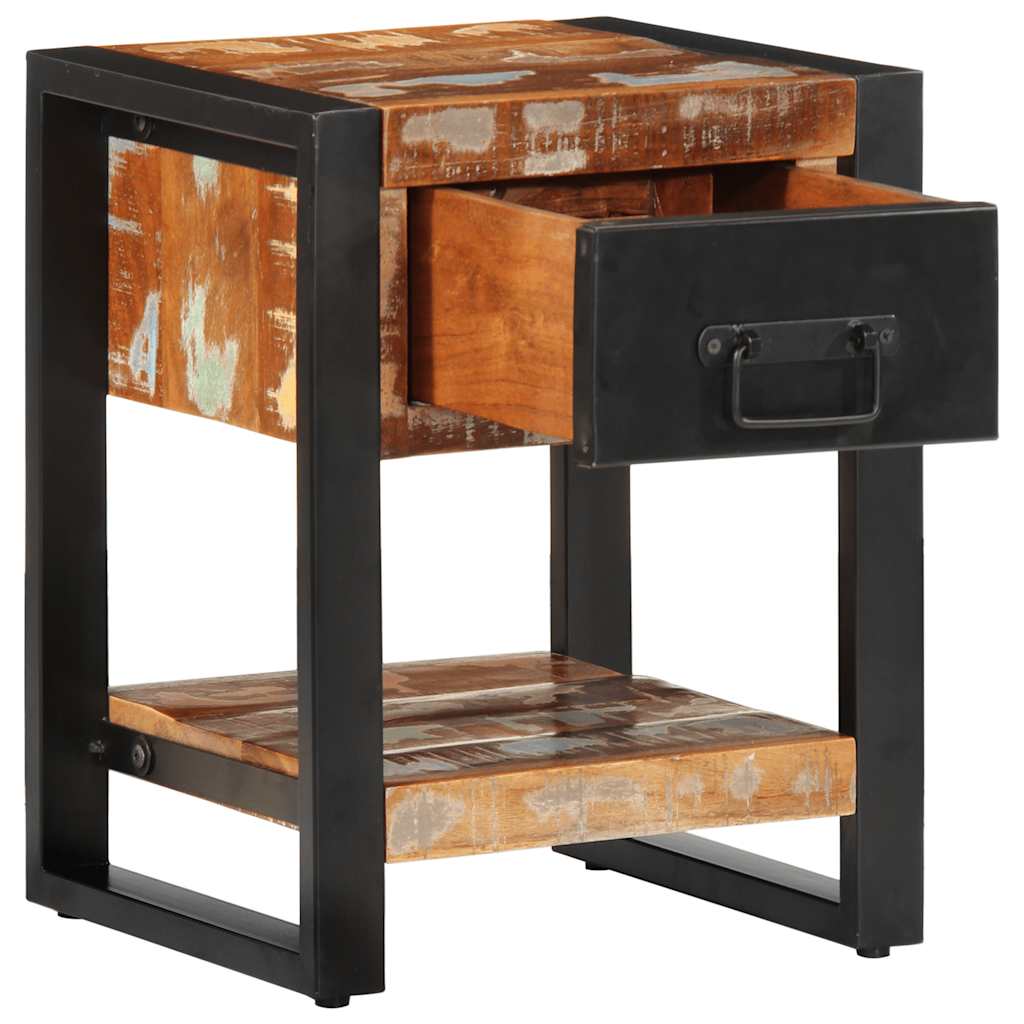 Tables de chevet 2 pièces. Multicolore Bois de manguier brut