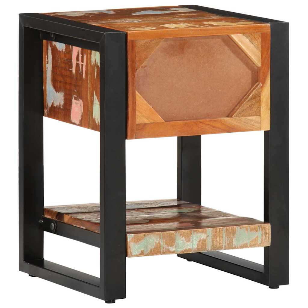 Tables de chevet 2 pièces. Multicolore Bois de manguier brut