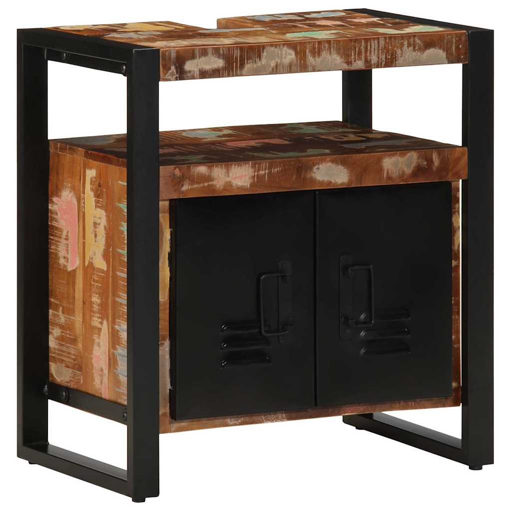 Washbasin base cabinet 55x35x60 cm reclaimed solid wood