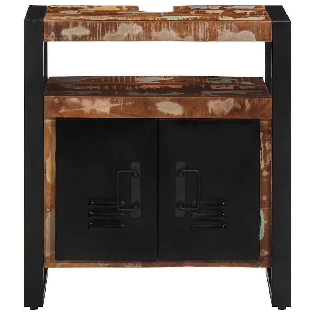 Washbasin base cabinet 55x35x60 cm reclaimed solid wood