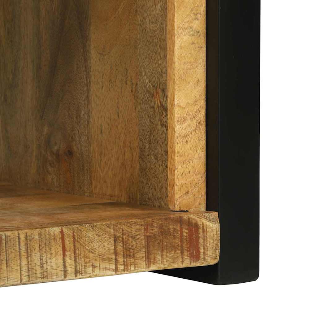 Wandwürfel mit Regal Braun 55 x 35 x 40 cm Massivholz Mango