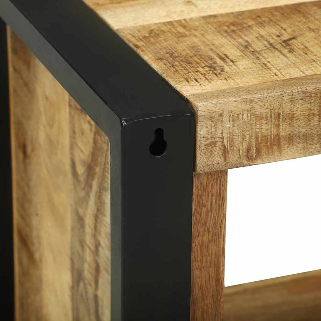 Wandwürfel mit Regal Braun 55 x 35 x 40 cm Massivholz Mango
