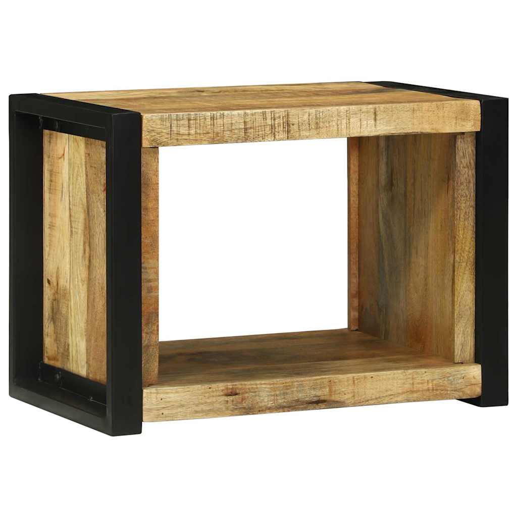 Wandwürfel mit Regal Braun 55 x 35 x 40 cm Massivholz Mango