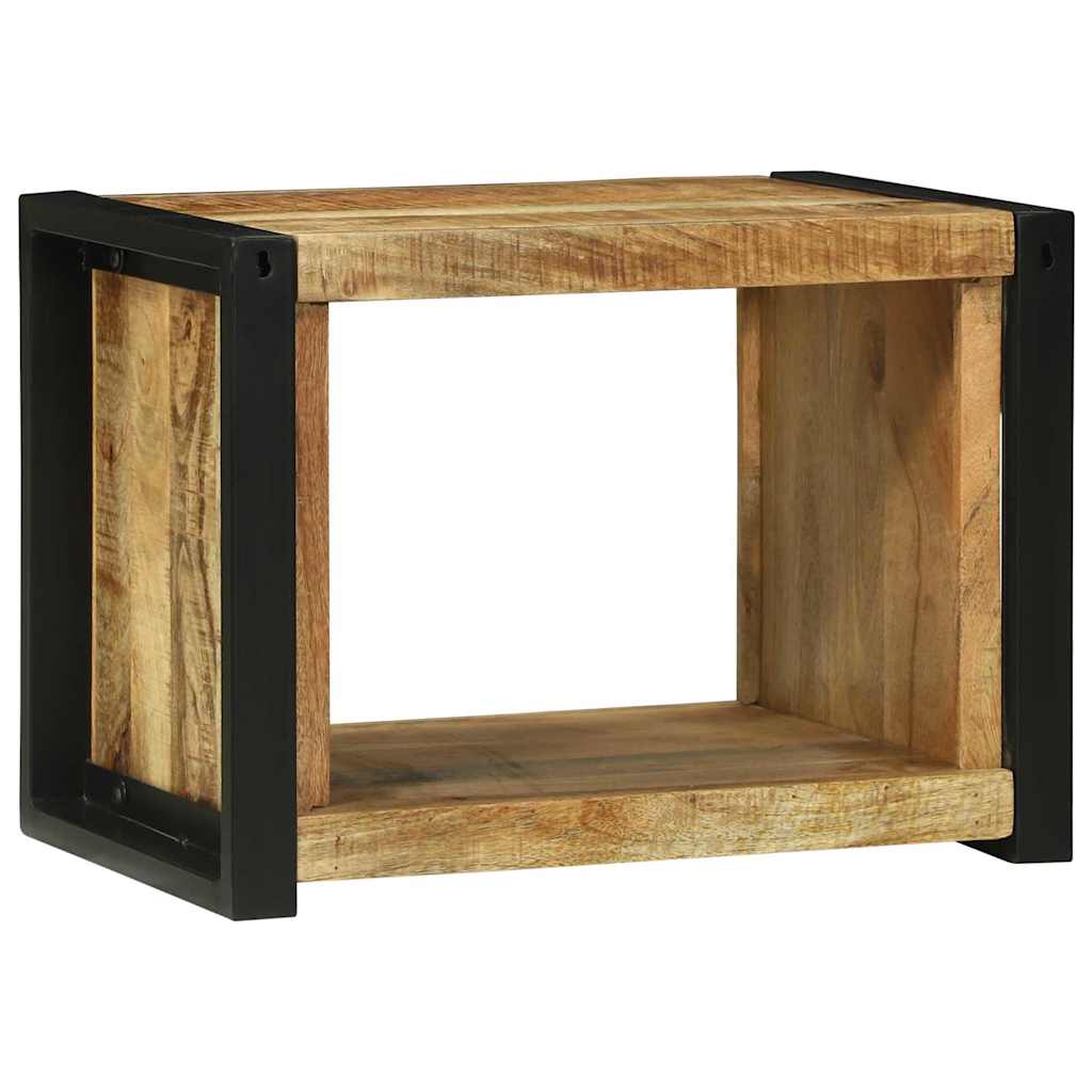 Wandwürfel mit Regal Braun 55 x 35 x 40 cm Massivholz Mango
