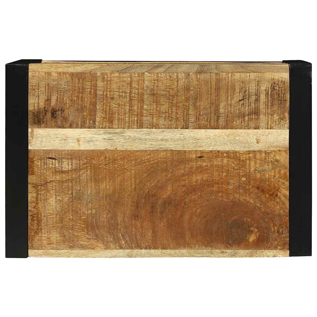 Wandwürfel mit Regal Braun 55 x 35 x 40 cm Massivholz Mango