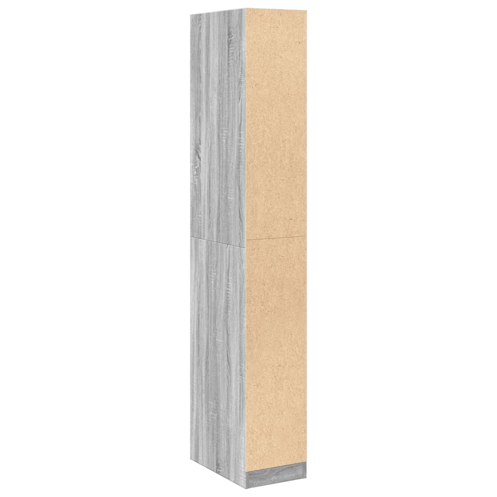 Wardrobe Grey Sonoma 30x50x200 cm wood material