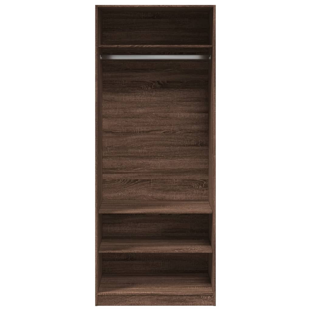 Wardrobe brown oak look 80x50x200 cm wood material