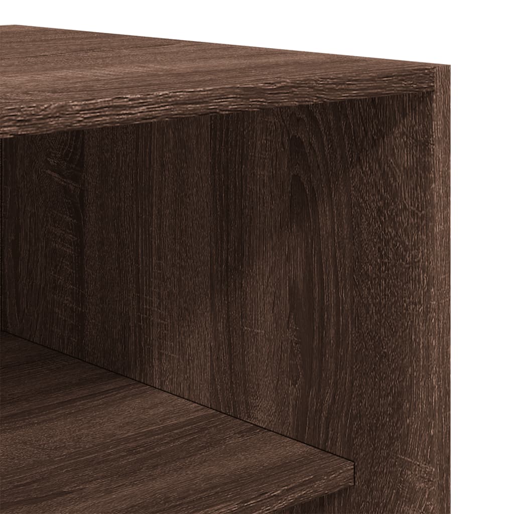 Wardrobe brown oak look 80x50x200 cm wood material