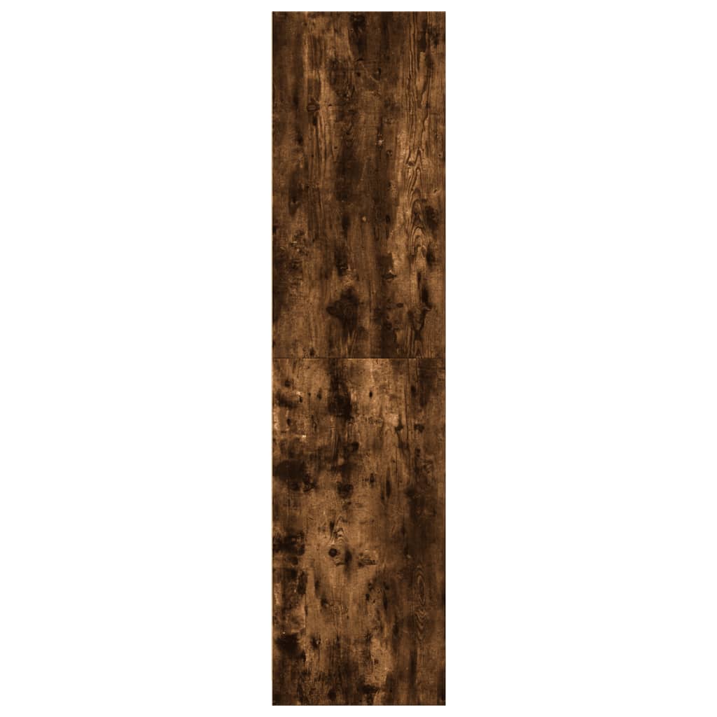 Armoire en chêne fumé 30x50x200 cm matériau bois