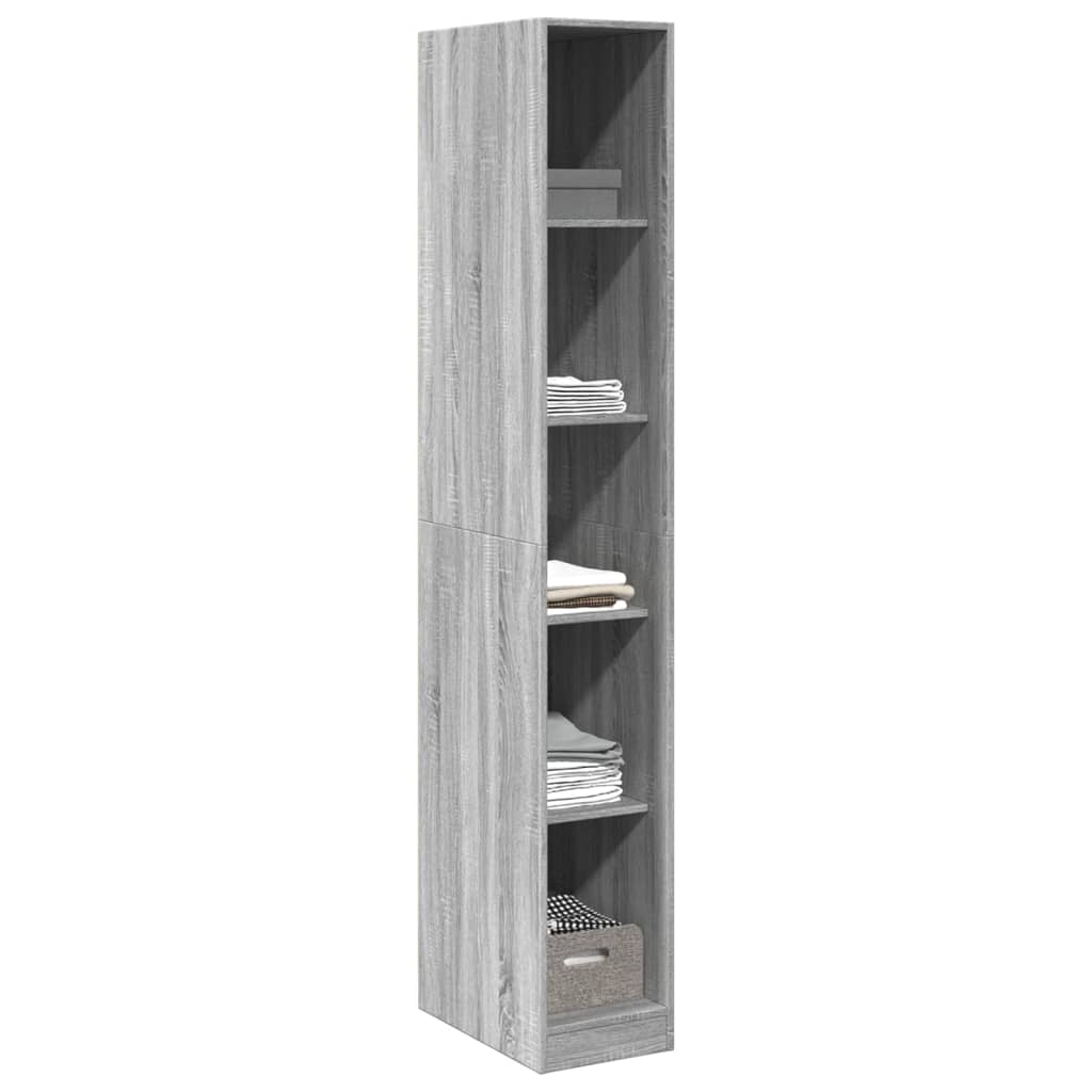 Wardrobe Grey Sonoma 30x50x200 cm wood material