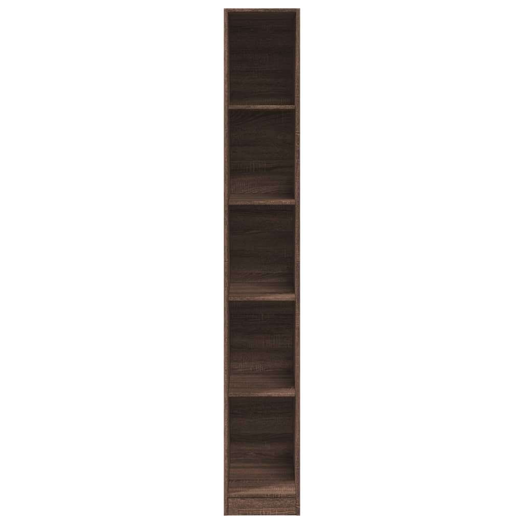 Wardrobe brown oak look 30x50x200 cm wood material