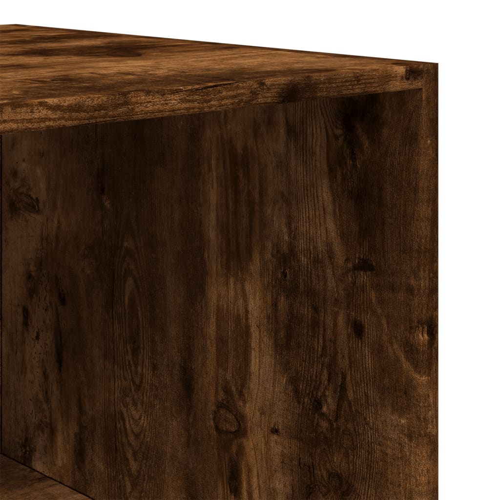 Wardrobe smoked oak 80x50x200 cm wood material