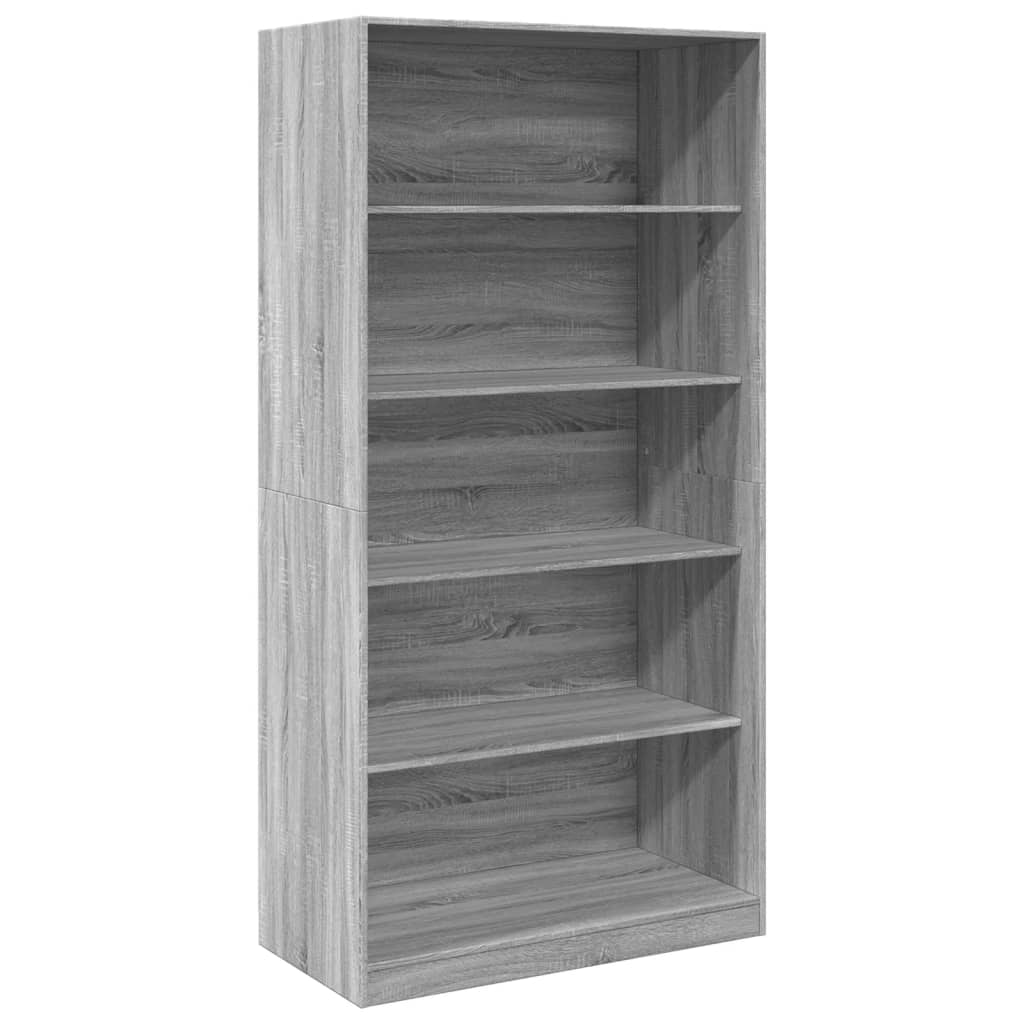 Wardrobe Grey Sonoma 100x50x200 cm Wood Material