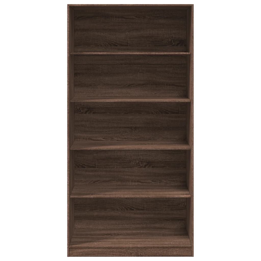 Armoire aspect chêne marron 100x50x200 cm matériau bois