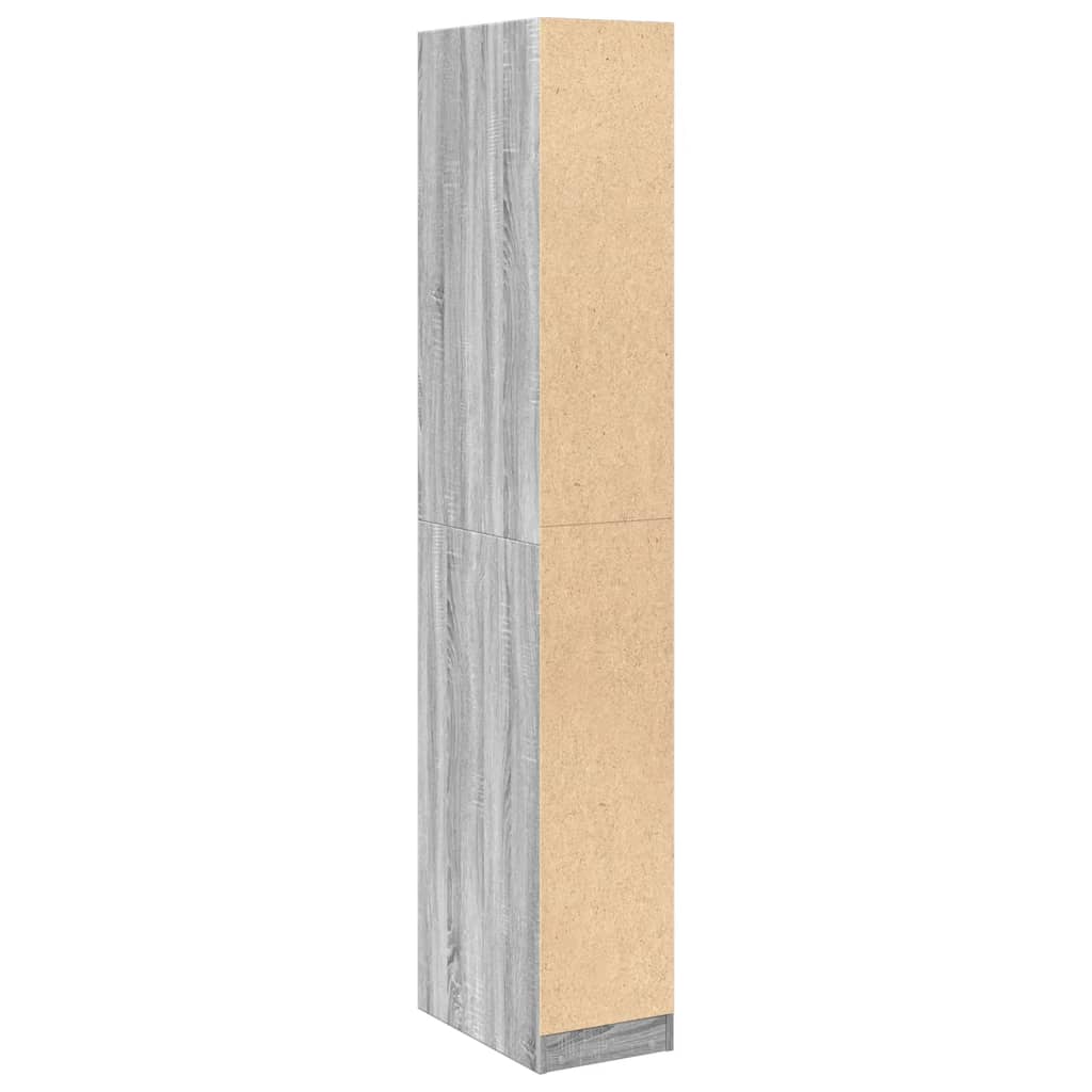 Wardrobe Grey Sonoma 30x50x200 cm wood material