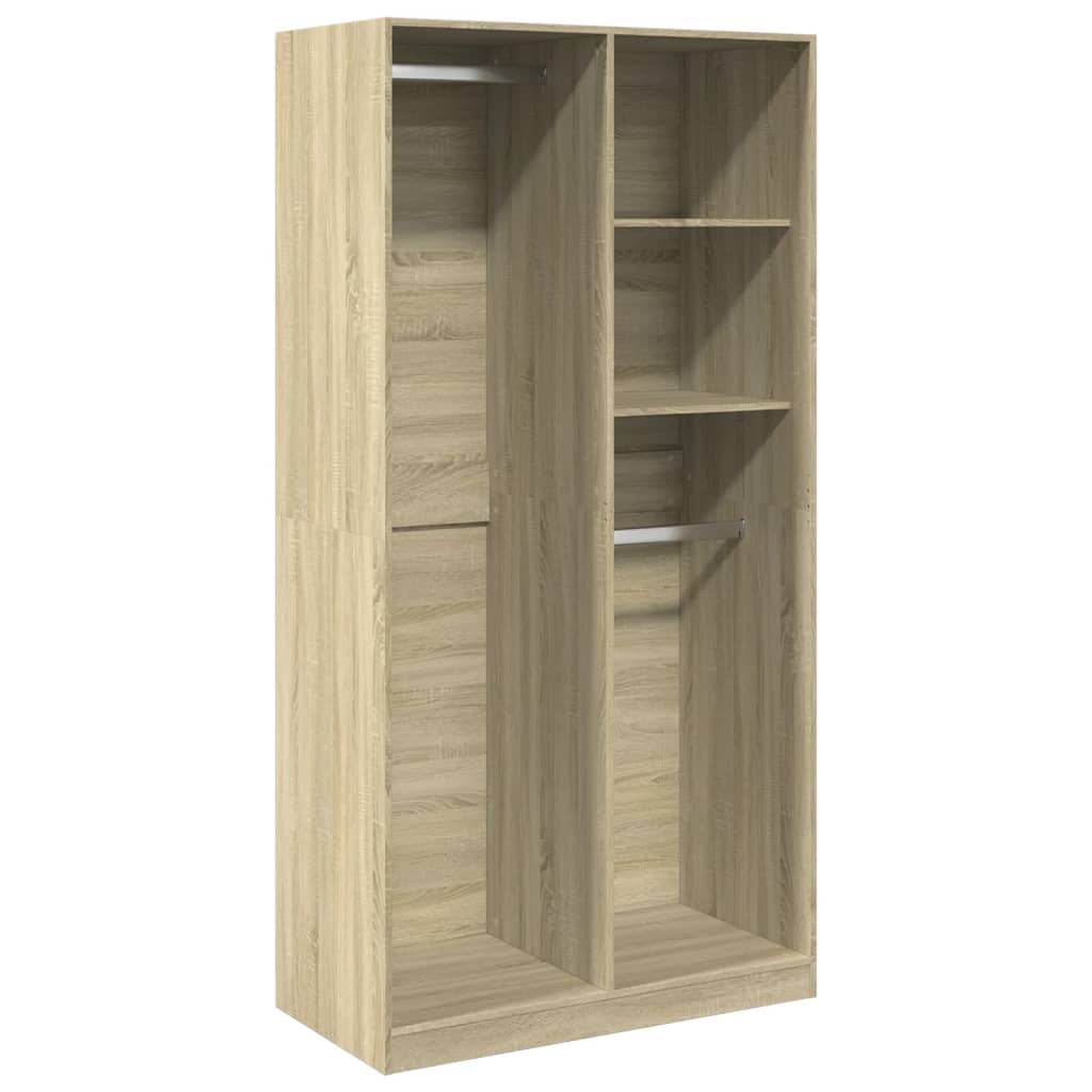 Wardrobe Sonoma Oak 100x50x200 cm Wood Material