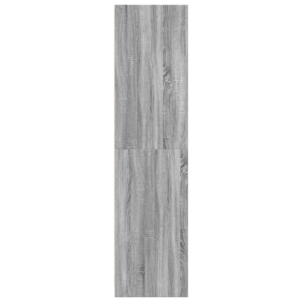 Wardrobe Grey Sonoma 100x50x200 cm Wood Material
