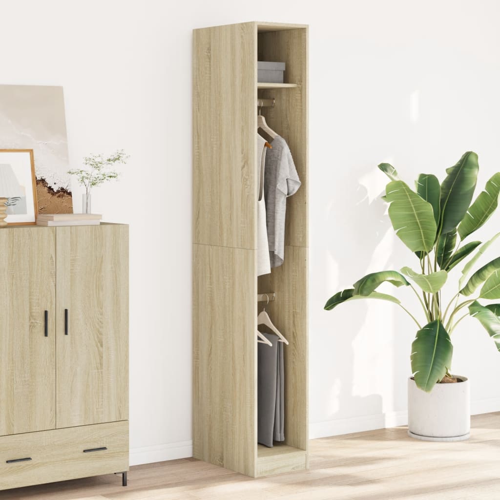 Wardrobe Sonoma oak 30x50x200 cm wood material