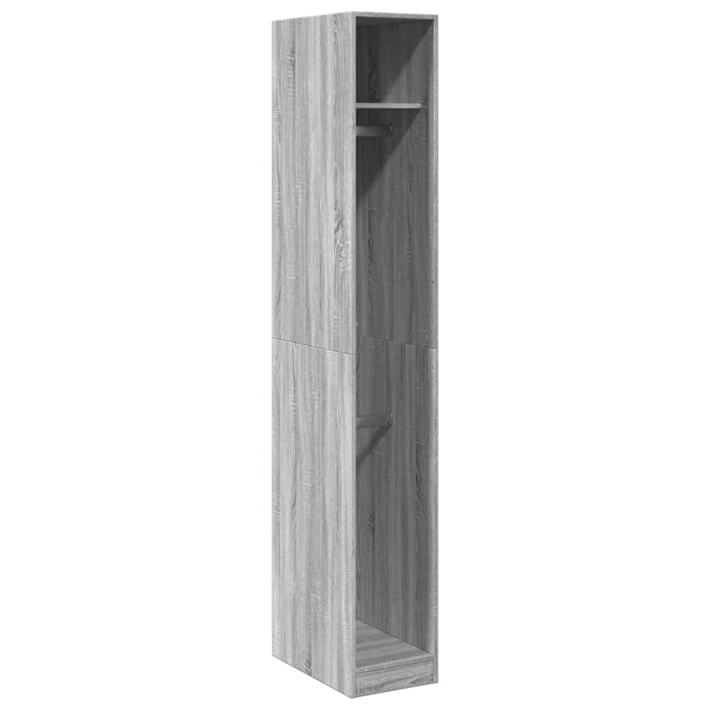 Wardrobe Grey Sonoma 30x50x200 cm wood material