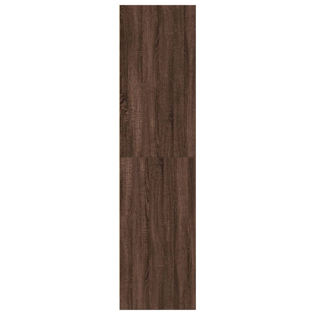 Wardrobe brown oak look 80x50x200 cm wood material