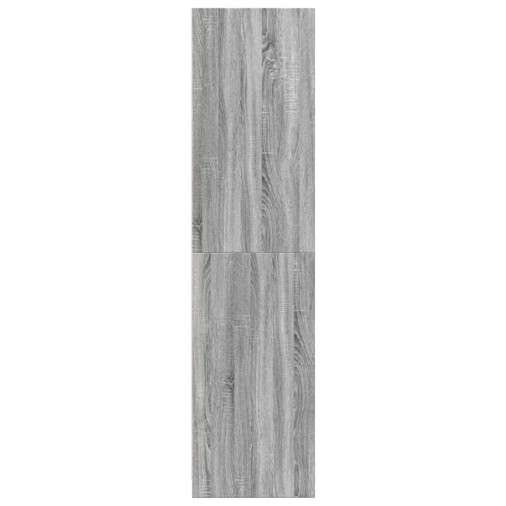Wardrobe Grey Sonoma 100x50x200 cm Wood Material