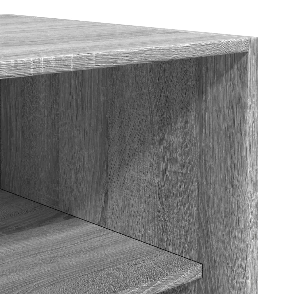 Wardrobe Grey Sonoma 100x50x200 cm Wood Material