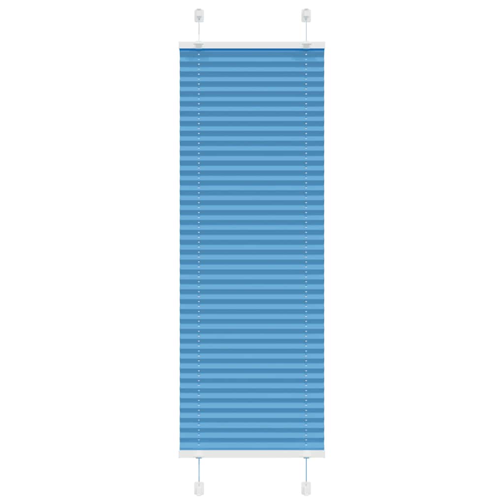 Plissee Blau 45x100 cm Stoffbreite 44,4 cm Polyester