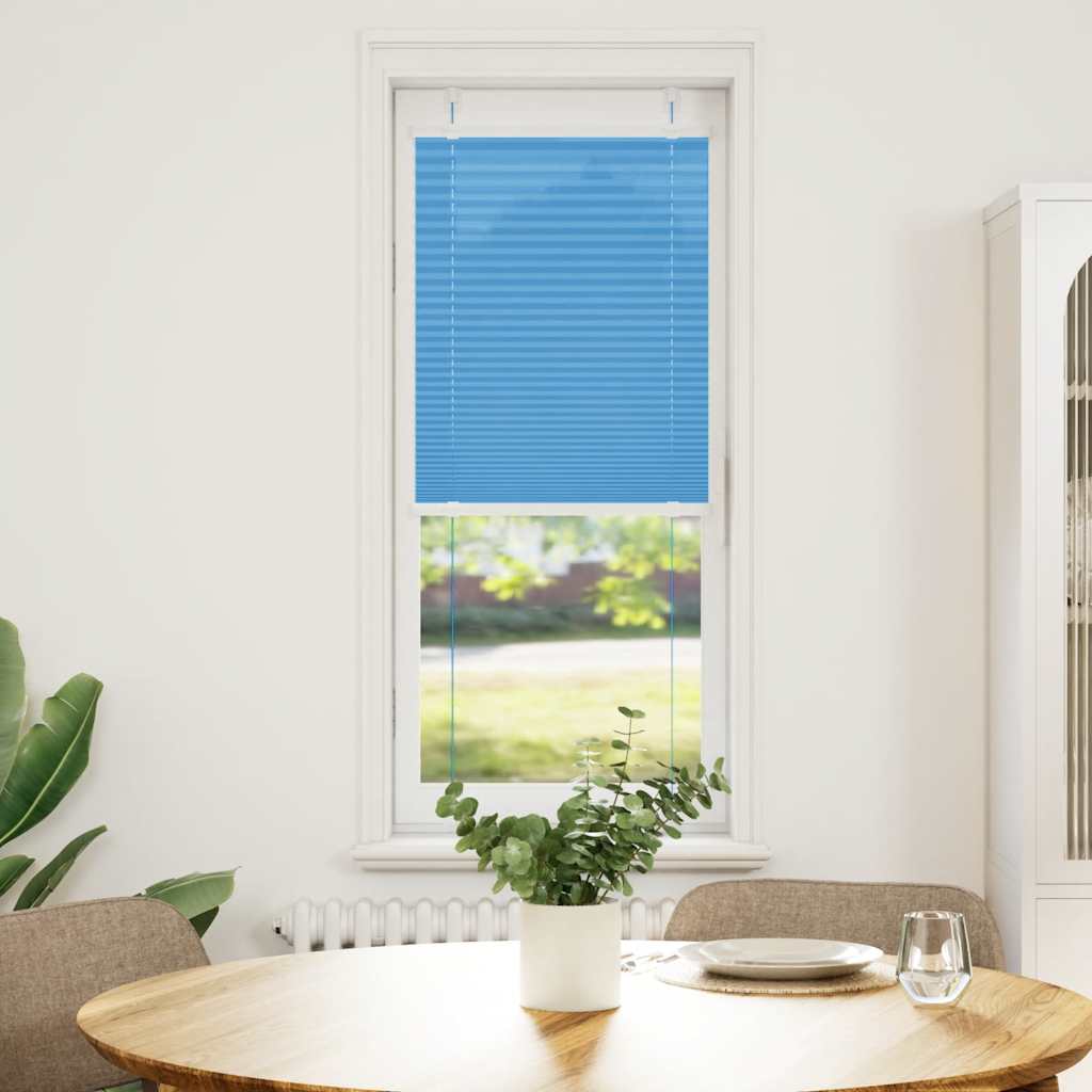 Plissee Blau 45x100 cm Stoffbreite 44,4 cm Polyester