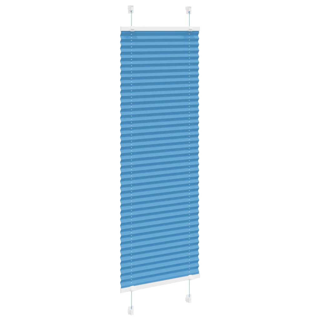 Plissee Blau 45x100 cm Stoffbreite 44,4 cm Polyester