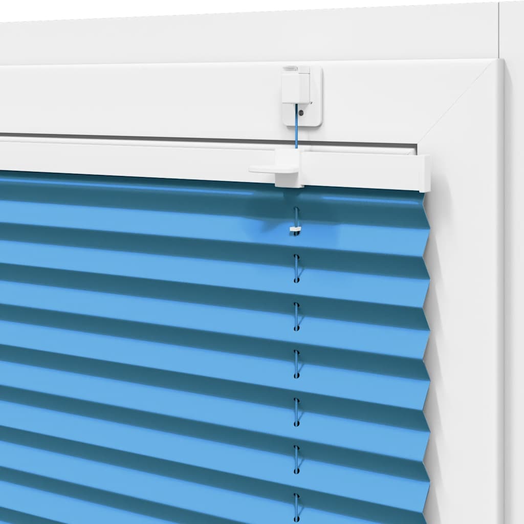 Plissee Blau 45x100 cm Stoffbreite 44,4 cm Polyester
