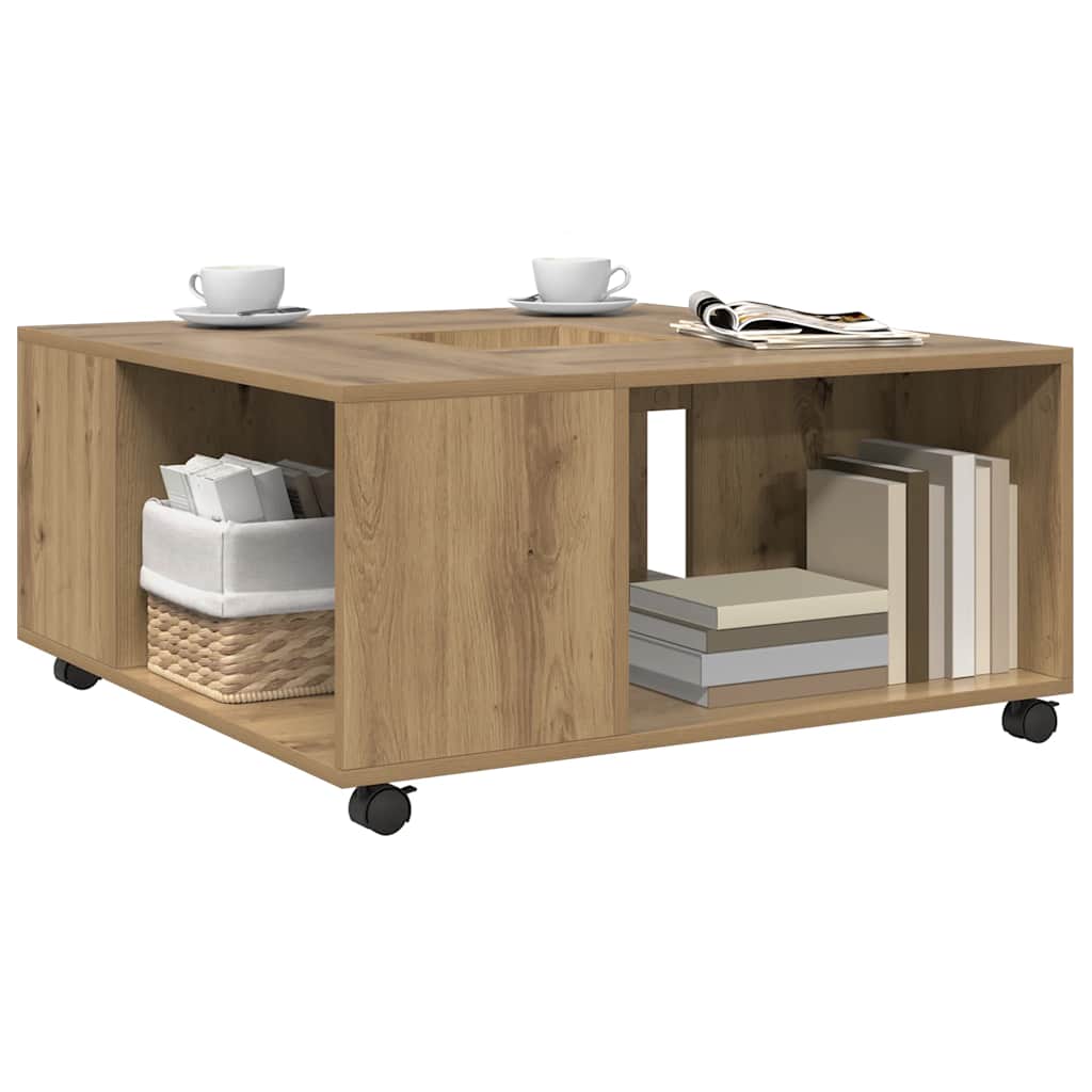 Couchtisch Artisan-Eiche 80x80x40 cm Holzwerkstoff
