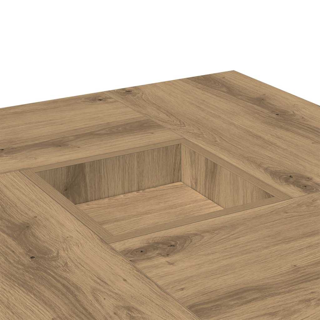 Couchtisch Artisan-Eiche 80x80x40 cm Holzwerkstoff