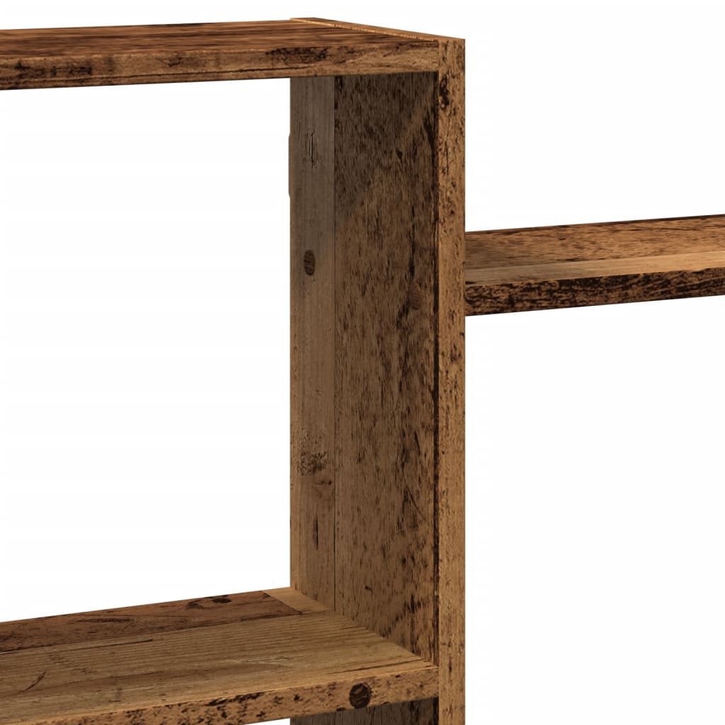 Wall shelf old wood look 159x18x65 cm wood material