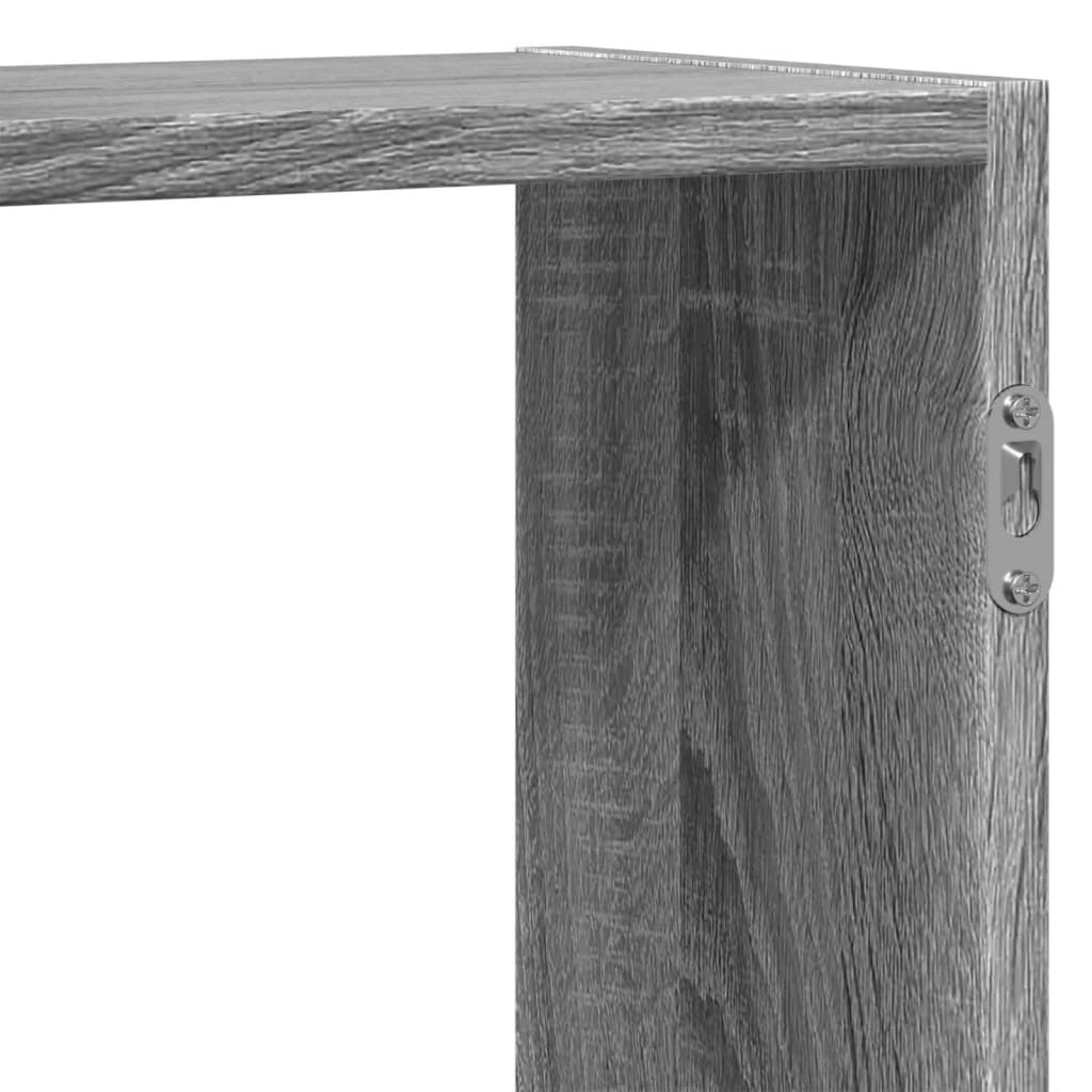Wall shelf Grey Sonoma 129x18x42 cm wood material