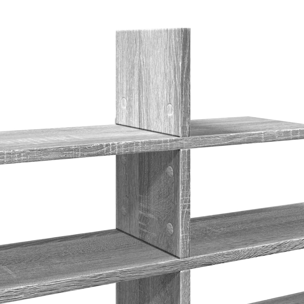 Wall shelf gray Sonoma 124.5x18x60.5 cm wood material