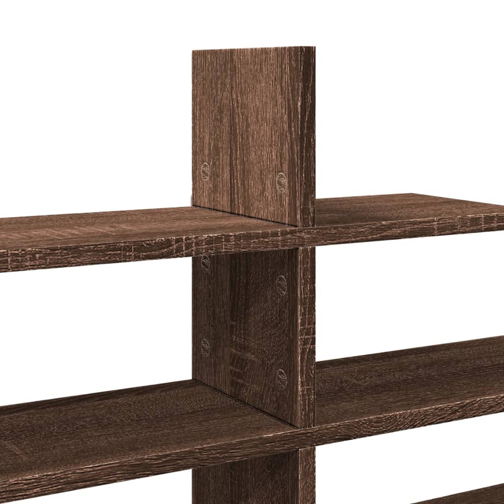 Wall shelf brown oak look 124.5x18x60.5 cm wood material