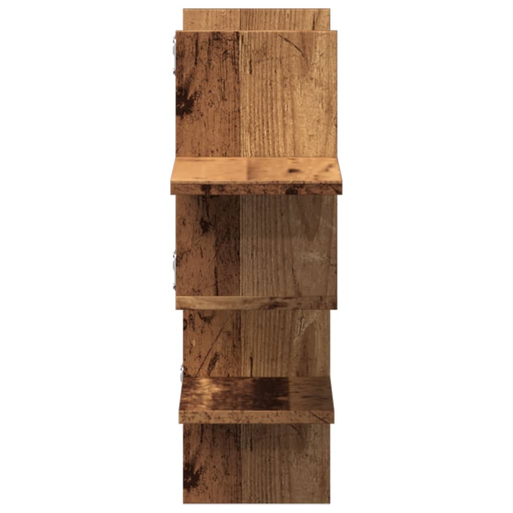 Wall shelf old wood look 124.5x18x60.5 cm wood material