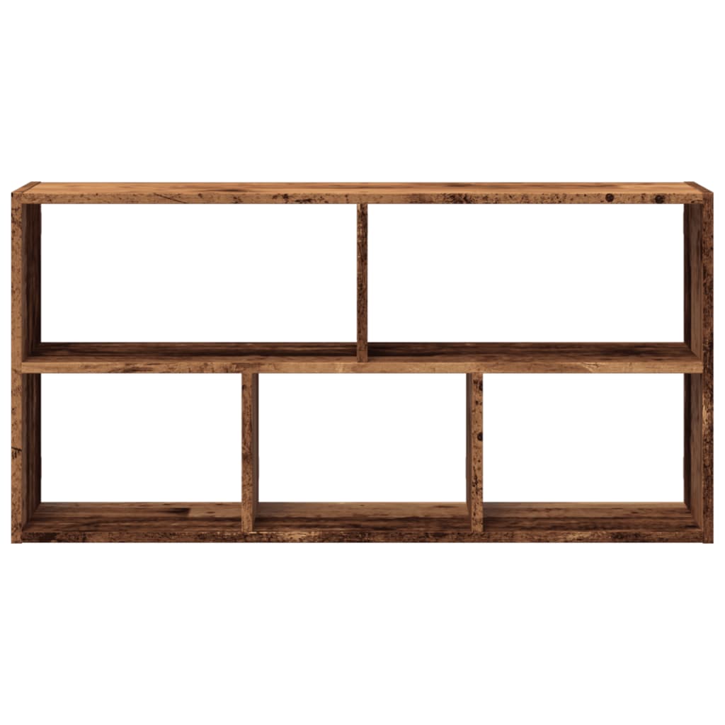 Wall shelf old wood look 100x25x50 cm wood material