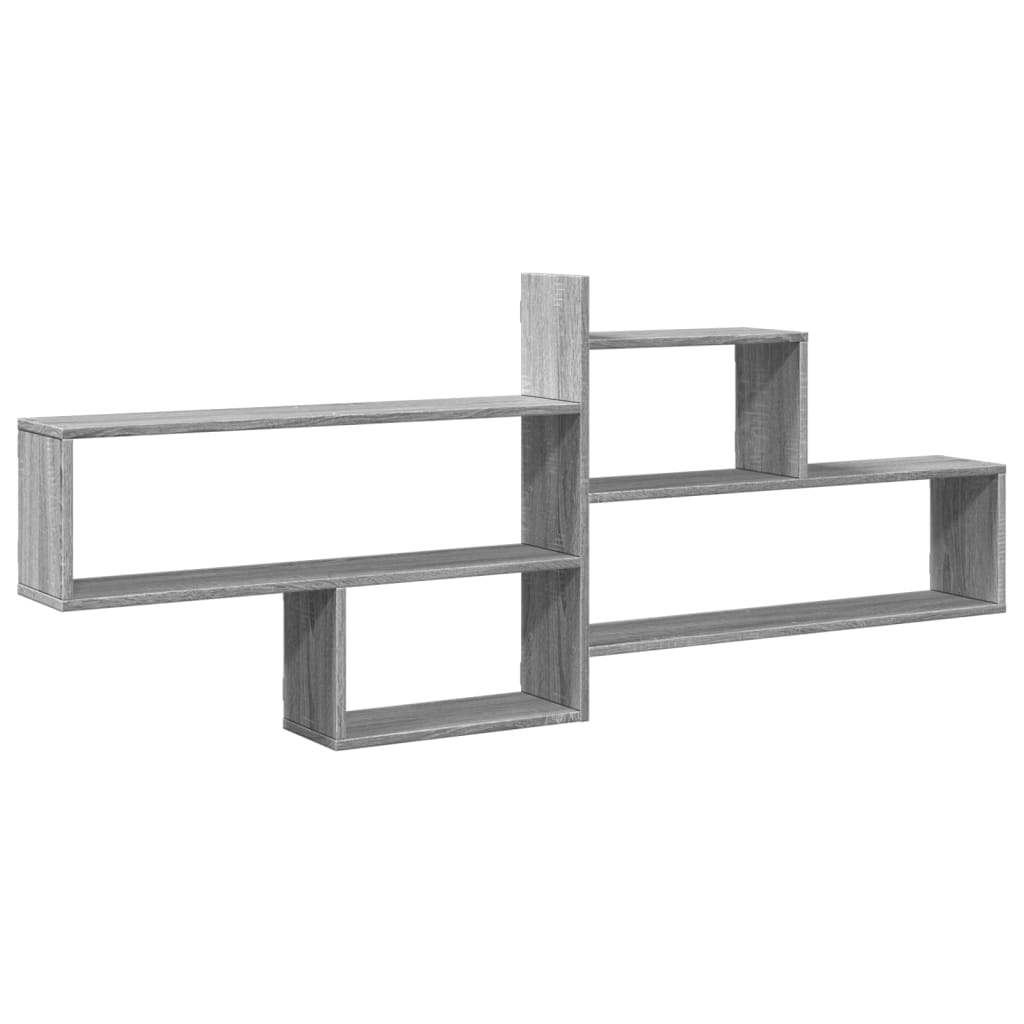 Wall shelf Grey Sonoma 167.5x18x68 cm wood material