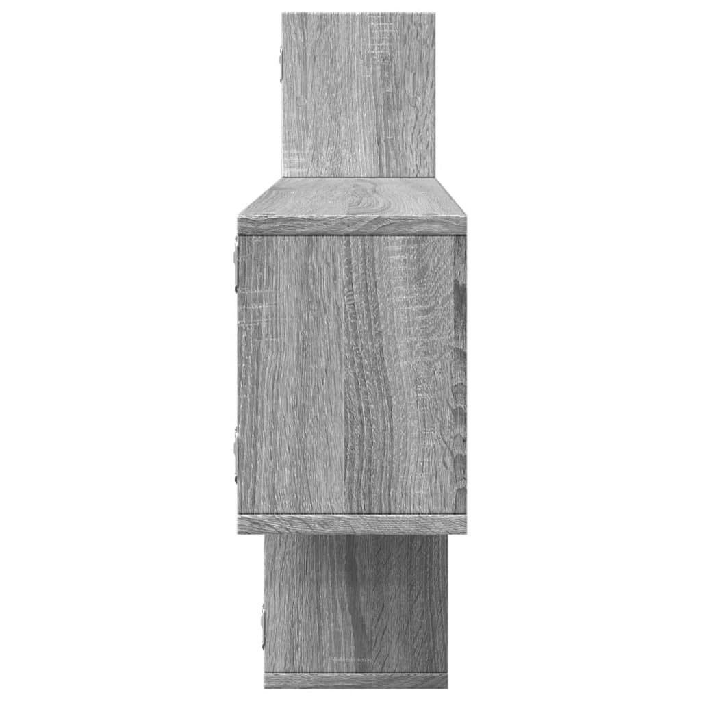 Wall shelf Grey Sonoma 167.5x18x68 cm wood material