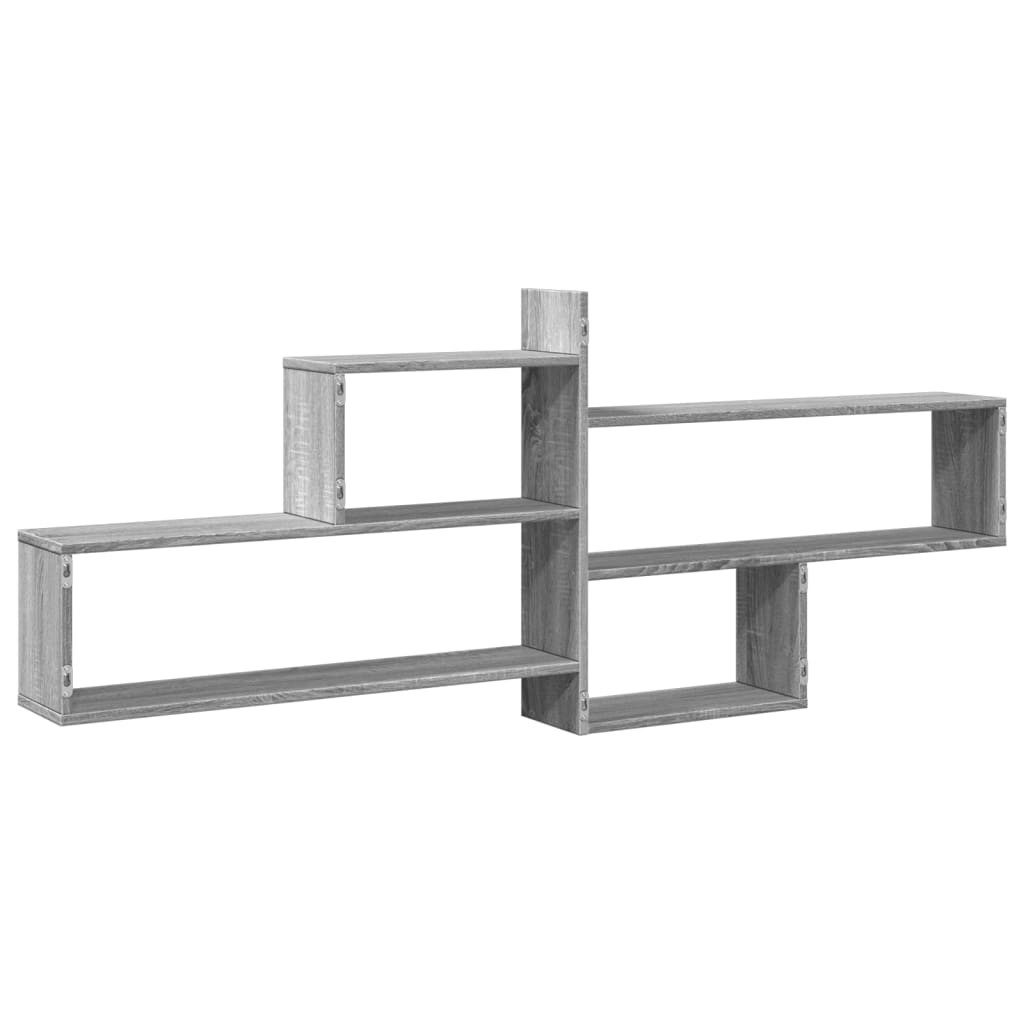 Wall shelf Grey Sonoma 167.5x18x68 cm wood material