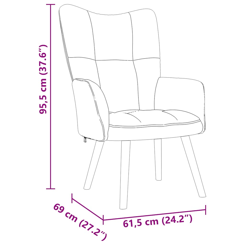 Relaxsessel Taupe Stoff