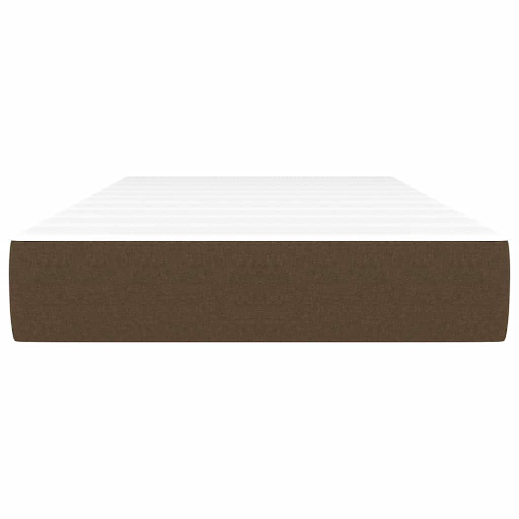 Taschenfederkernmatratze für Kinder Braun 80x160 cm Stoff