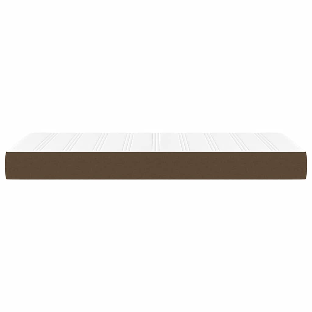 Taschenfederkernmatratze für Kinder Braun 80x160 cm Stoff