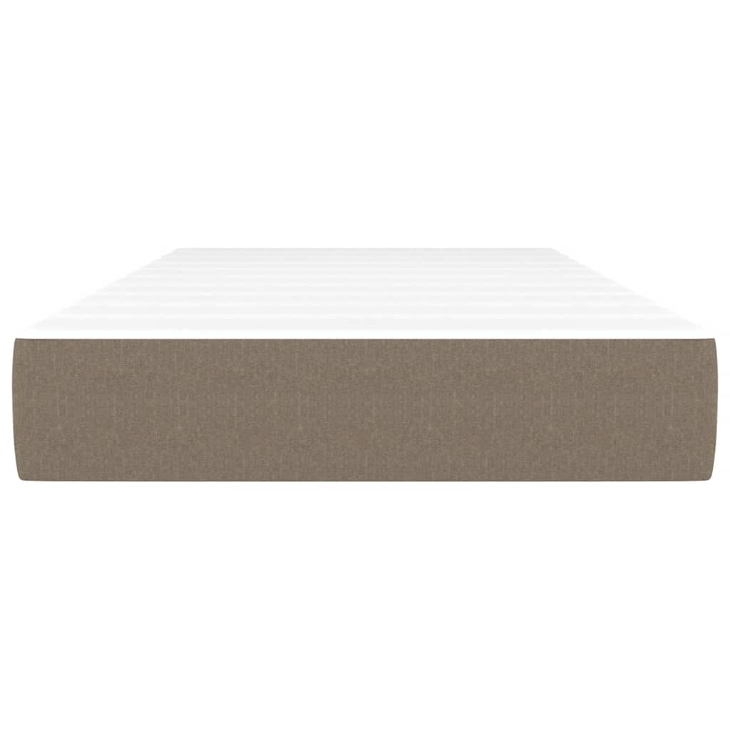 Taschenfederkernmatratze für Kinder Taupe 80x160 cm Stoff