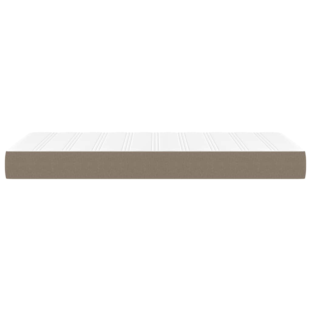 Taschenfederkernmatratze für Kinder Taupe 80x160 cm Stoff