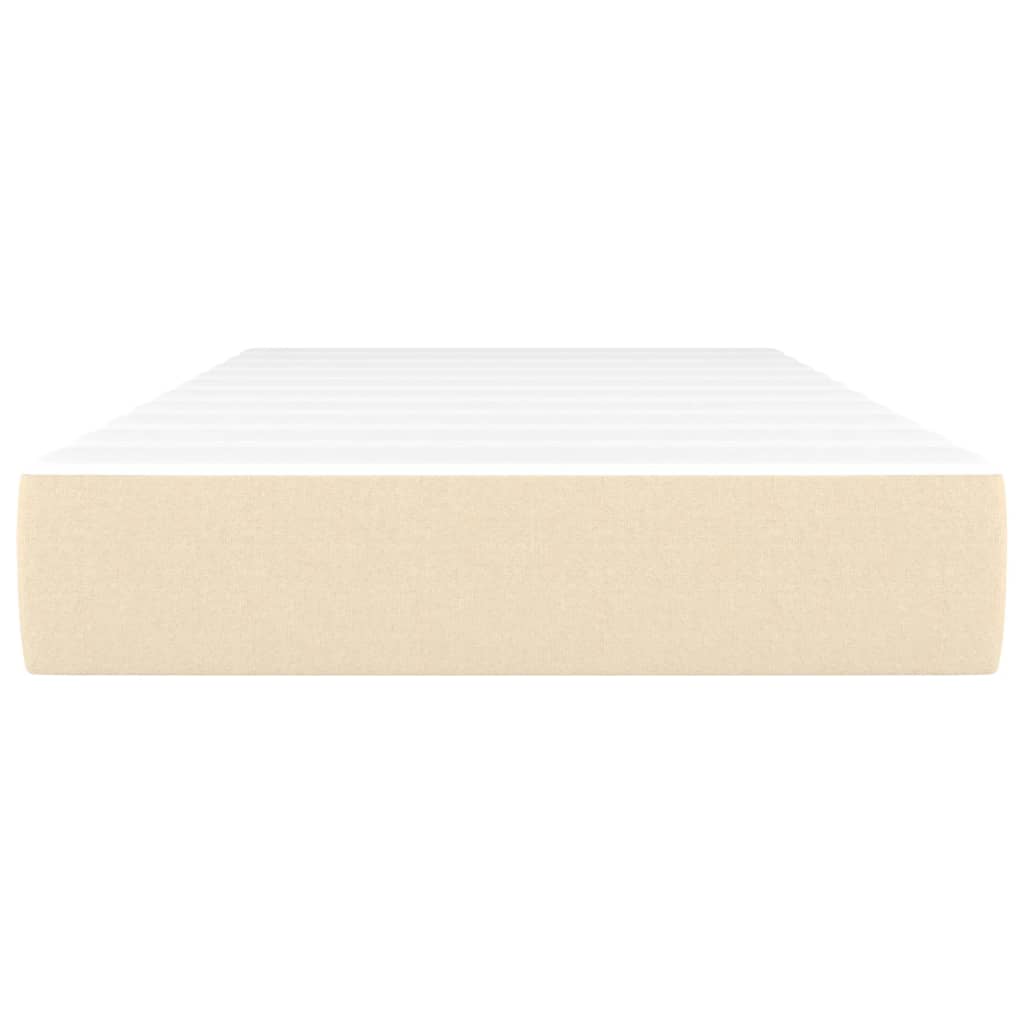 Pocket spring mattress for children cream 80x160 cm fabric