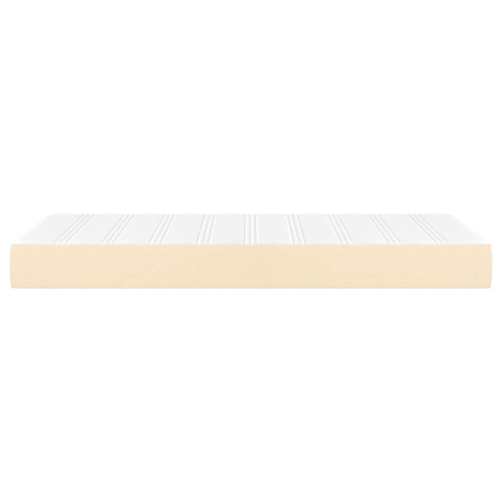 Pocket spring mattress for children cream 80x160 cm fabric