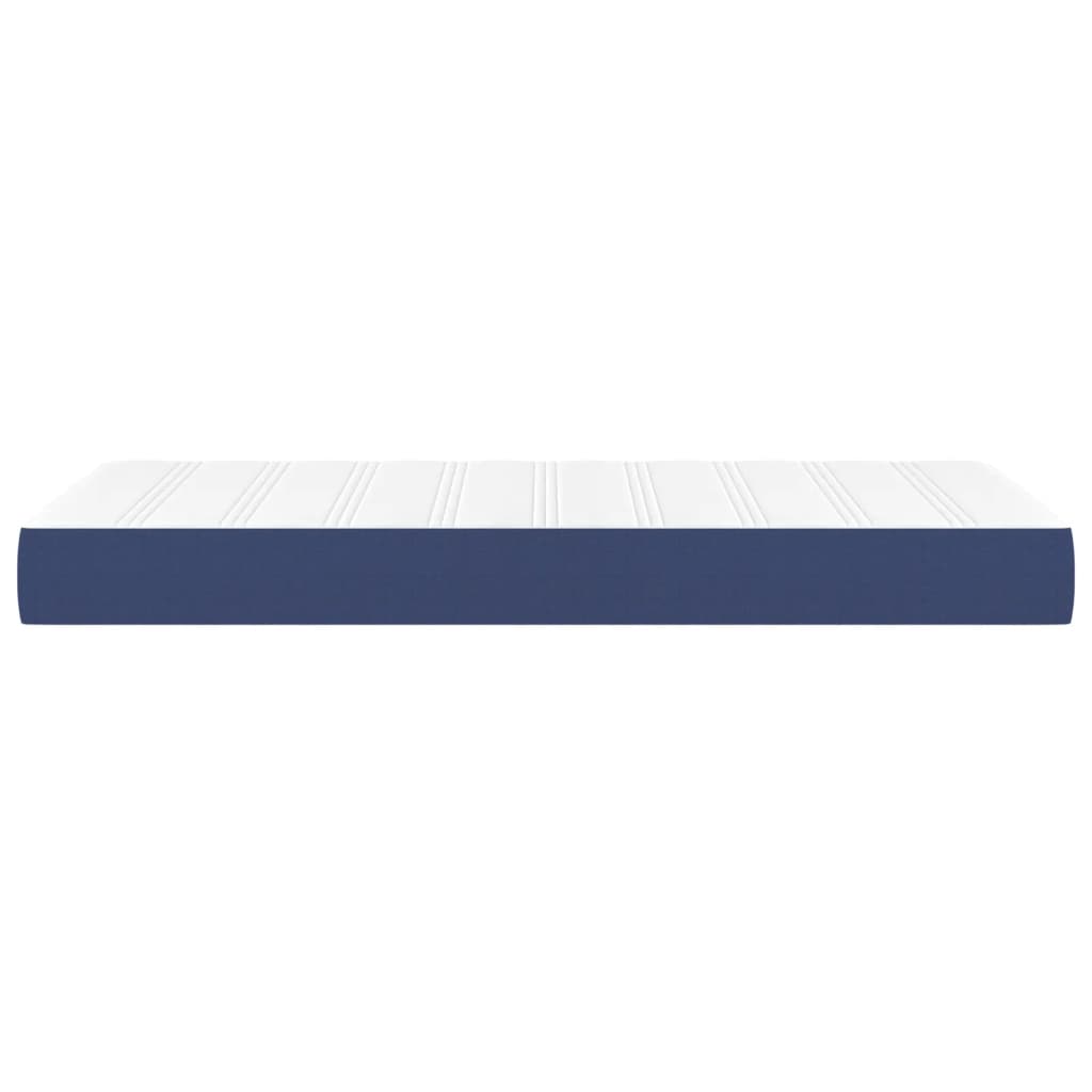 Pocket spring mattress for children blue 80x160 cm fabric