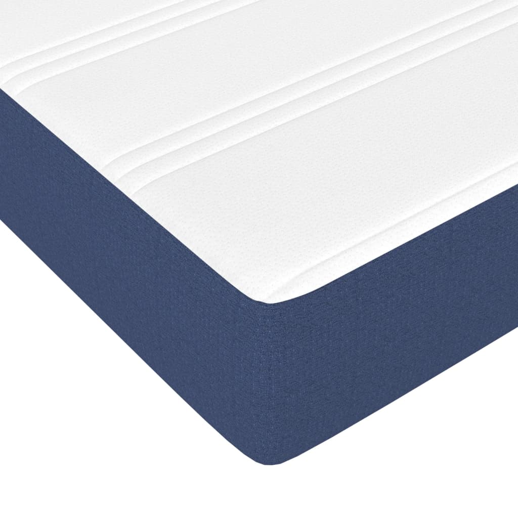 Pocket spring mattress for children blue 80x160 cm fabric